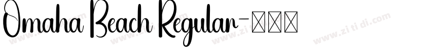 Omaha Beach Regular字体转换